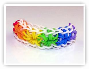 Rainbow Loom Patterns - Starburst bracelet