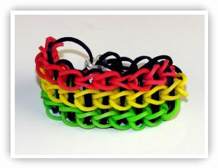 Rainbow Loom Patterns - Triple Single bracelet