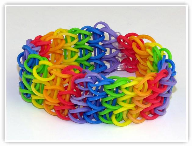 Rainbow Loom Patterns - All Around Triple Single bracelet