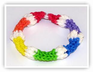 Rainbow Loom Patterns - Bobble bracelet