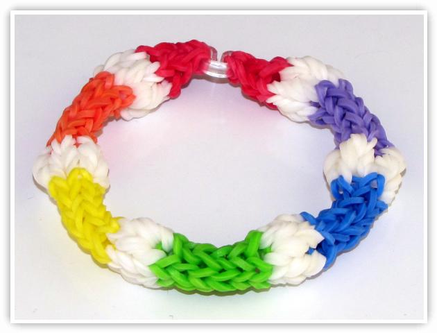 Rainbow Loom Patterns - Bobble bracelet