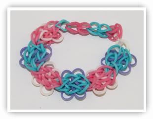 Rainbow Loom Patterns - Butterfly Blossom bracelet