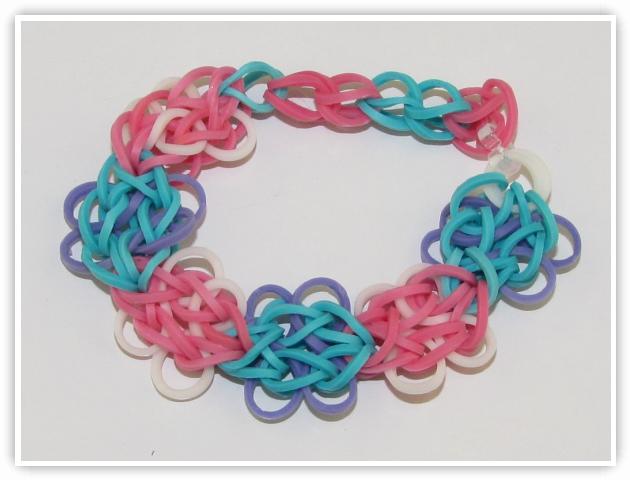 Rainbow Loom Patterns - Butterfly Blossom bracelet