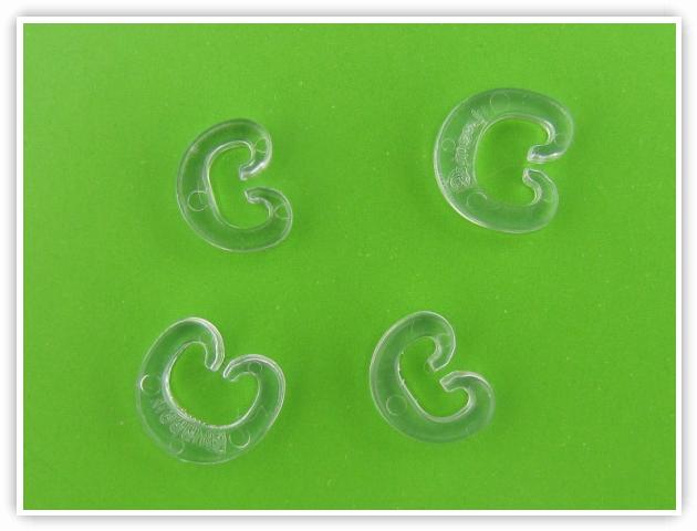 thumbnail image 2 of 300 Clear C Clips For Making Loom Band Bracelets 2 of 14