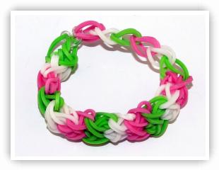 Rainbow Loom Patterns - Double X bracelet