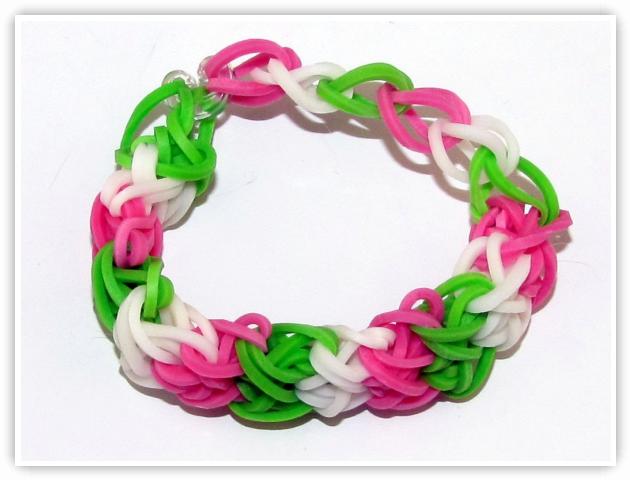 Rainbow Loom Patterns - Double X bracelet