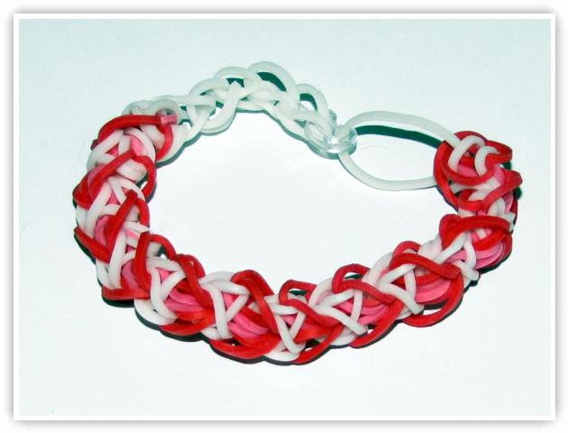 Rainbow Loom Patterns - Heart Shaped bracelet