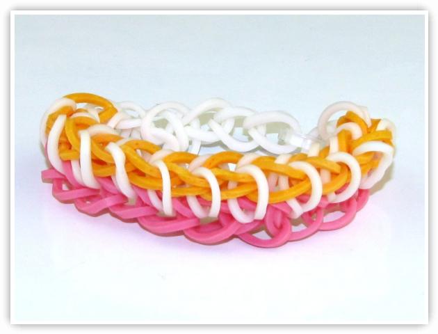 Rainbow Loom Patterns - Single Rhombus bracelet