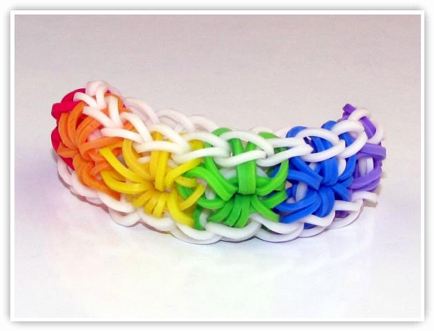 How to Make a Starburst Bracelet Without the Rainbow Loom - YouTube