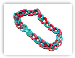 Rainbow Loom Patterns - Symmetric Single bracelet