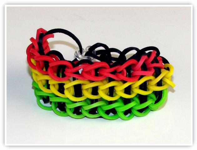 Rainbow Loom Custom Triple Single Bracelets