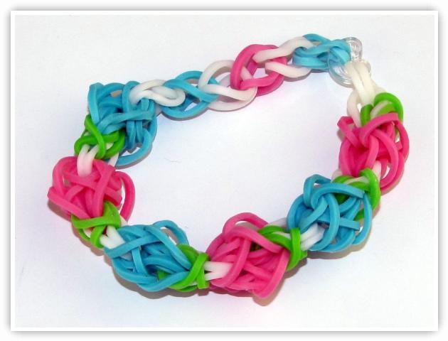 Rainbow Loom Patterns - Tulip Tower bracelet